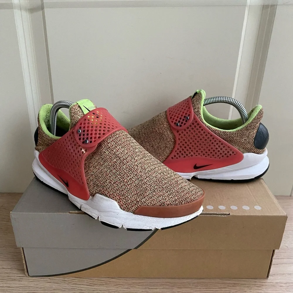 RARE 2016 Nike Sock Dart SE Ghost Green/Hot Punch Women Sneakers - SZ 8 - Picture 6 of 15